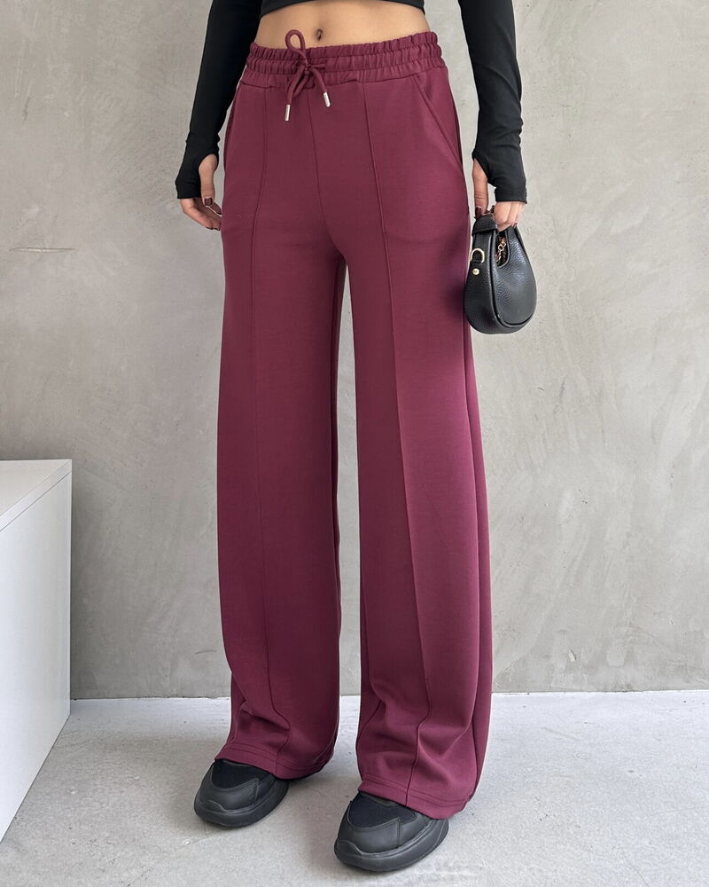 Beli Lastikli Oysho Pantolon Bordo