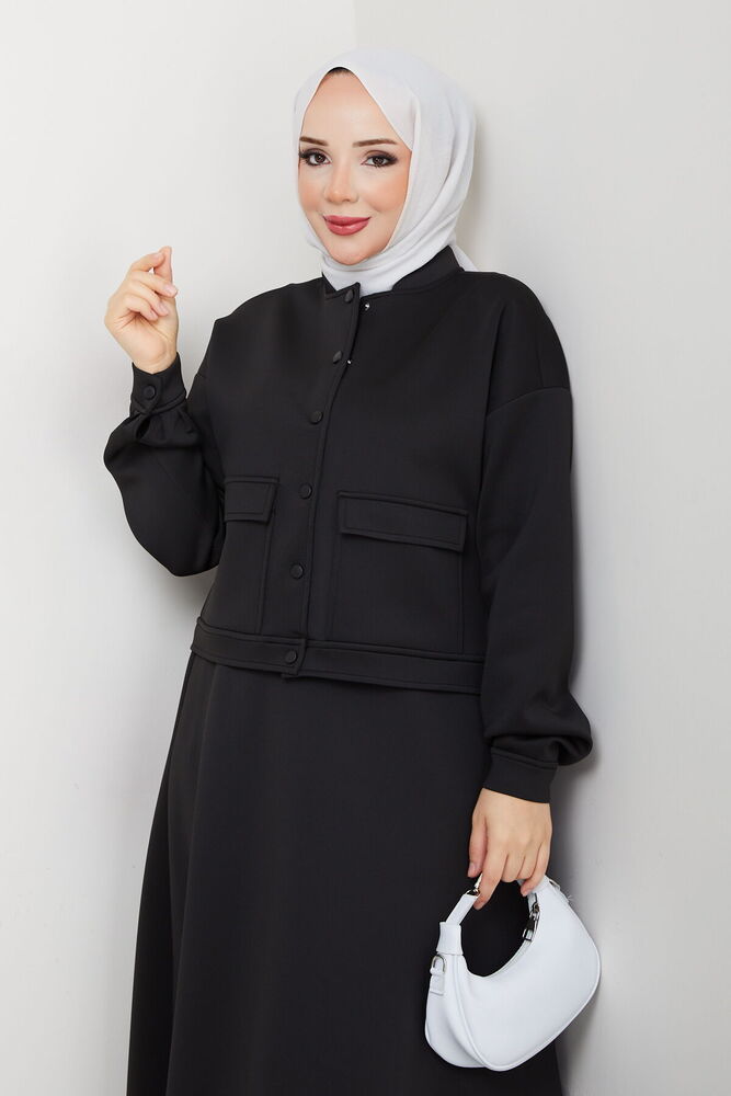 Scuba Bomber Ceket Siyah