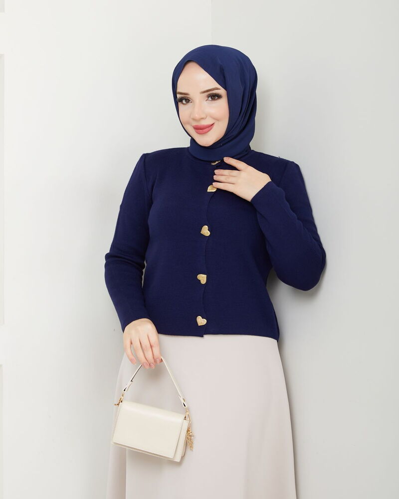 Kalpli Triko Hırka Laci