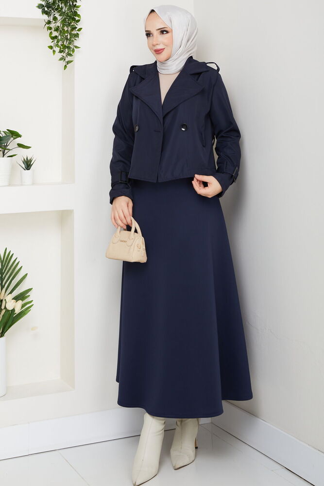 Etek Üstü Kısa Trençkot Laci