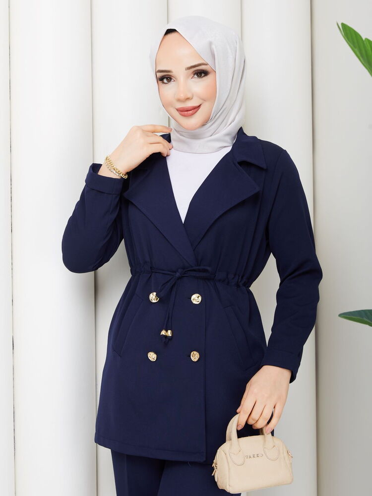 Beli Tünelli Blazer Takım Laci