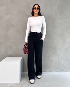 Beli Lastikli Oysho Pantolon Siyah #3