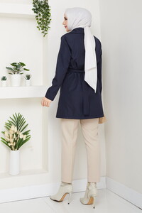 Kemerli Basic Trençkot Laci #5