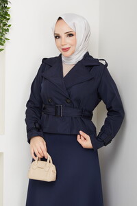 Etek Üstü Kısa Trençkot Laci #3