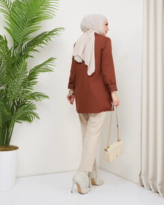 Blazer Ceket Kahve #4