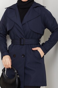 Kruvaze Yaka Trençkot Laci #4