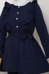 Fırfır Detaylı Pantolonlu Takım Laci #4