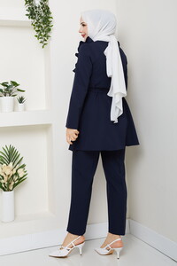 Fırfır Detaylı Pantolonlu Takım Laci #5