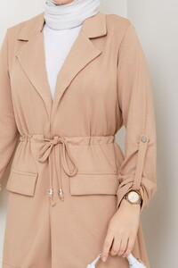 Beli Tünelli Oysho Pantolon Takım Bej #4