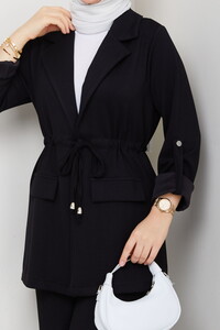 Beli Tünelli Oysho Pantolon Takım Siyah #4