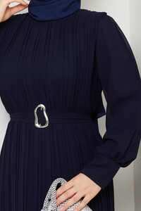 Kemer Detaylı Şifon Abiye Laci #4