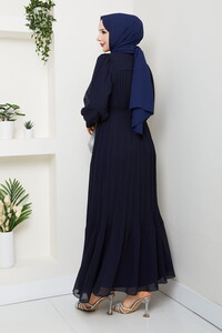 Kemer Detaylı Şifon Abiye Laci #5