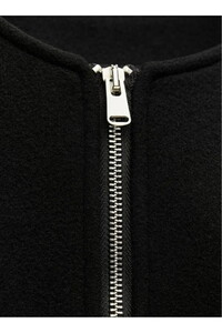 Kaşe Bomber Ceket Siyah #4