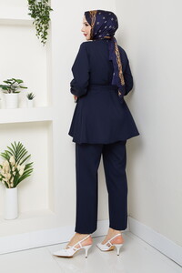 Kemer Detaylı Pantolonlu Takım Laci #5