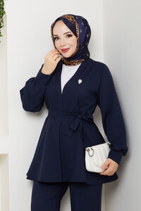 Kemer Detaylı Pantolonlu Takım Laci #3