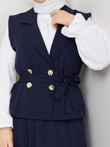 Üçlü Yelekli Etekli Takım Laci #4