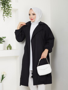 Manşeti Lastikli Kaşe Siyah #3